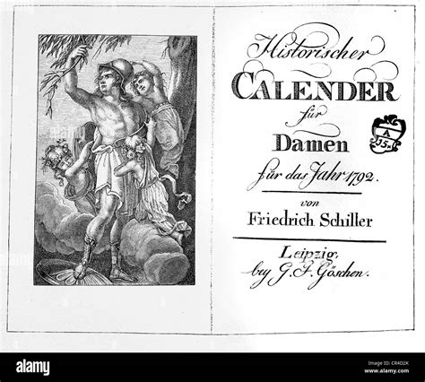 Front Page Of Historischer Kalender Fuer Damen 1792 Historical