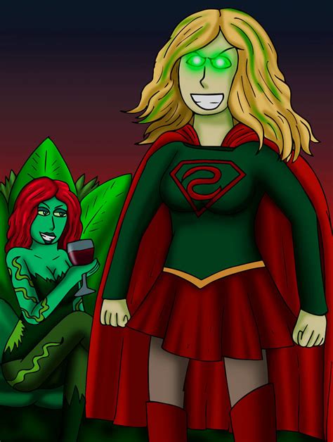Poison Ivy Submits Supergirl By Hottubusa On Deviantart
