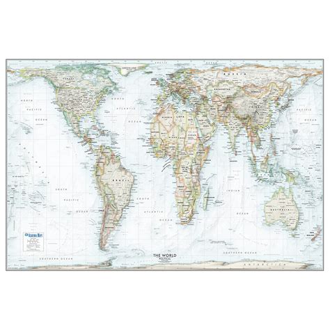 Gall Peters Projection World An Accurate World Wall Map Wcountries