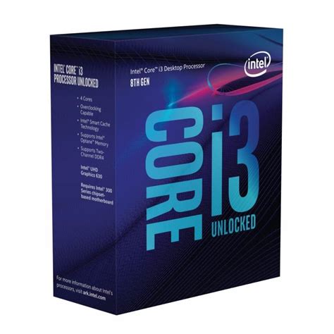 Intel Core I3 8350k Quad Core Lga 1151 2 400 Ghz Unlocked Cpu