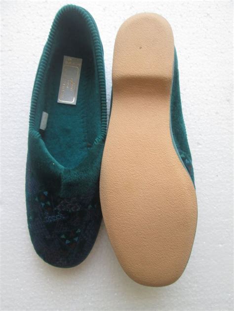 Vintage Womens Traditional Slippers Size Uk 7 Eu 40 Us Etsy Uk