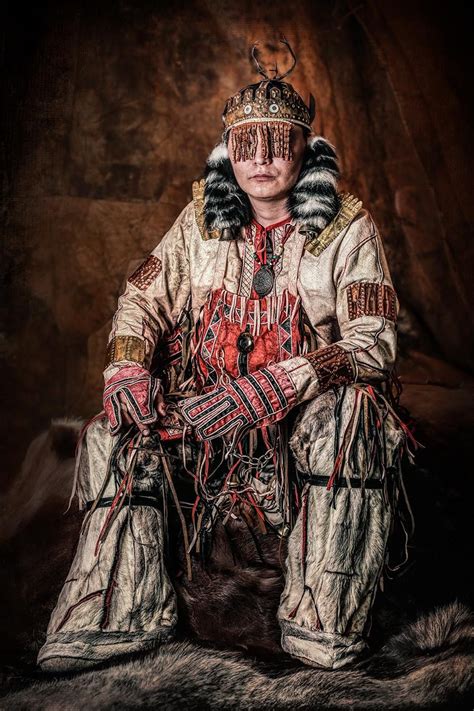 Nganasan Man In Shaman Clothing © Alexander Khimushin The World In Faces Shaman Indigenous