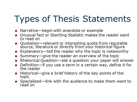 ⭐ Good And Bad Examples Of Thesis Statements Best Thesis Statement Examples With Expert