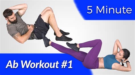 5 Minute Daily Ab Workout 1 Home Core And Abdominal Workout For Men And Women Beginner To