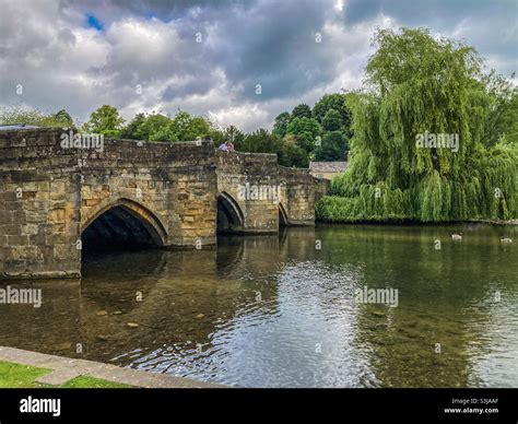 Bakewell Bridge Over The River Wye In Bakewell Derbyshire In The Peak