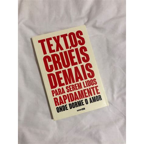 Textos Cru Is Demais Para Serem Lidos Rapidamente Shopee Brasil