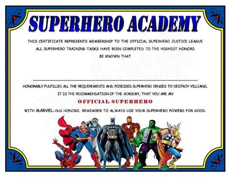 If your students love building with legos, bricks, blocks or more, check out this bundle of products for your classroom! SUPERHERO ACADEMY CERTIFICATE Digital File, Instant ...