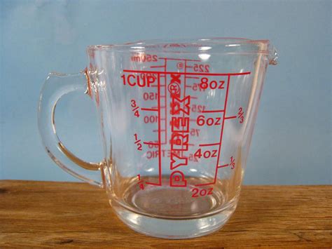 Vintage Pyrex One Cup D Handle Measuring Cup Small Pyrex 508