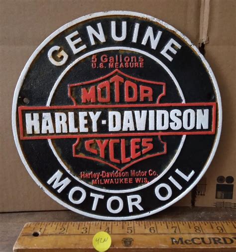 Sold At Auction Cast Iron Harley Davidson Motorcycles Genuine Motor