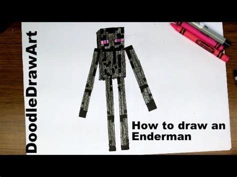 If you don't know how to make a end portal. Drawing: How To Draw an Enderman Step by Step [Minecraft ...
