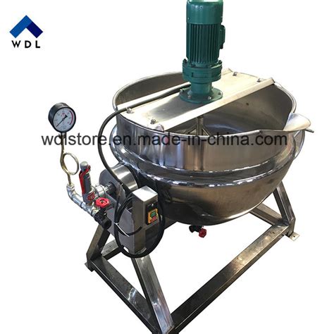 The heating method can be chosen steam or electric heating according to customer various forms of blending vanes are suitable for production of different types of products made of imported sus304 or sus306l. China 500 Liter Steam Jacketed Cooking Kettle Price for ...