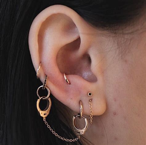 Jewels Gold Silver Earrings Hoop Earrings Cartilage Earring