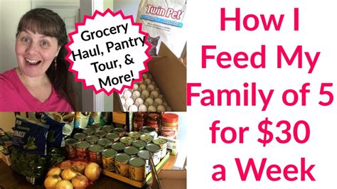 How I Feed My Family of 5 for $30 a Week - YouTube