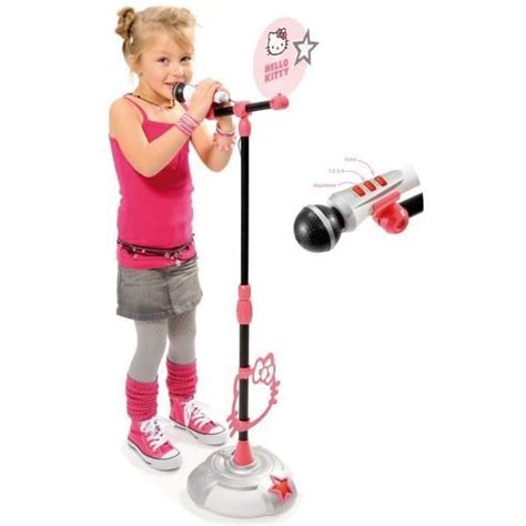 Hello Kitty Microphone Sur Pied Enfant Cdiscount Jeux Jouets