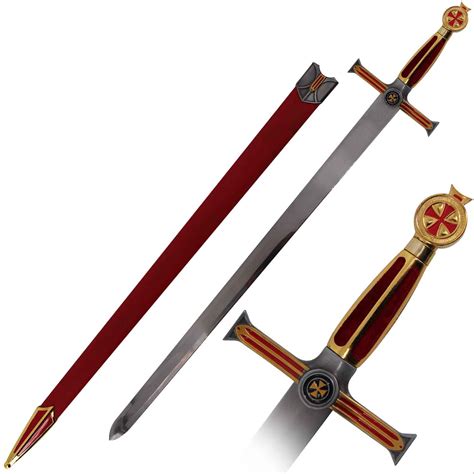 Medieval Crusader Sword With Scabbard Teutonic Knight Sword