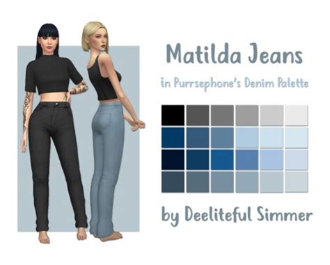 Matilda Jeans At Deeliteful Simmer Sims 4 Updates