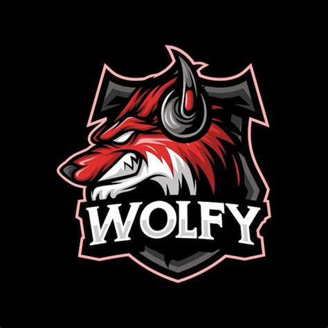 Premium Vector Wolf Mascot Gaming Esport Logo Template