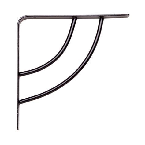 Knape & Vogt Milano 6 in. x .75 in. Black 25 lb ...
