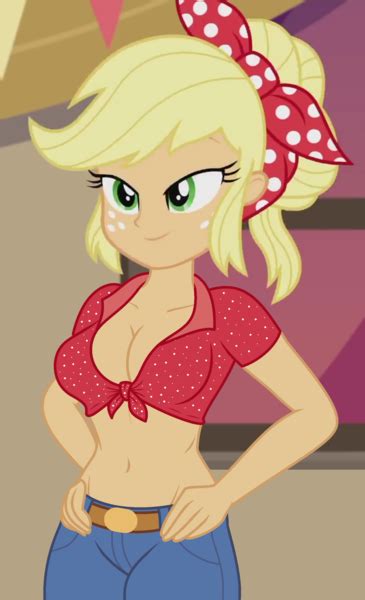 Applejack Belly Button Clothes Cropped Equestria Girls My Xxx Hot Girl