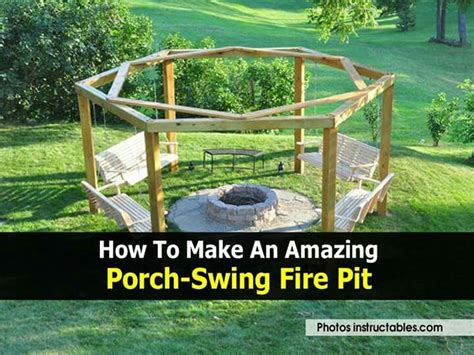 Build your own fire pit swing set | your projects@obn. Hmmm. Need to think about this one. | Fire pit swings ...