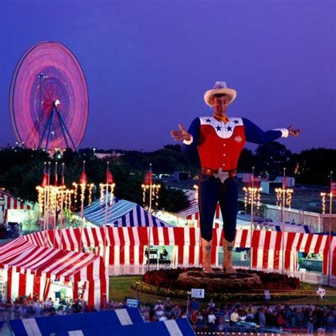 Panoramic Big Tex Dallas Fair Park Texas State Fair Texas State