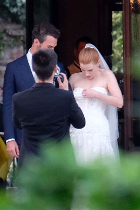 We did not find results for: First look at Jessica Chastain's wedding dress as she ...