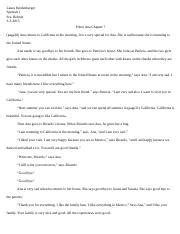 Seminario de educacion no formal capitulo v. Pobre Ana chapter five.docx - Laura Fundenberger Spanish 1 ...