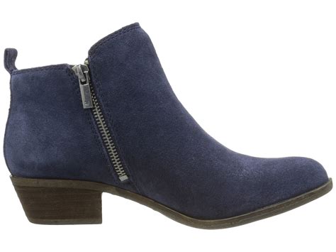 Lucky Brand Womens Basel Ankle Bootie Bright Blue Navy Suede Ankle
