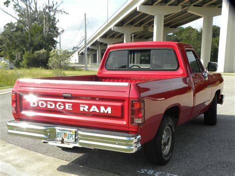 1991 Dodge Ram 1500 D150 Red Low Miles Very Nice Classic Dodge Ram