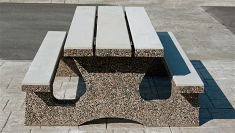 Columbia Picnic Table Precast Concrete Sanderson Concrete