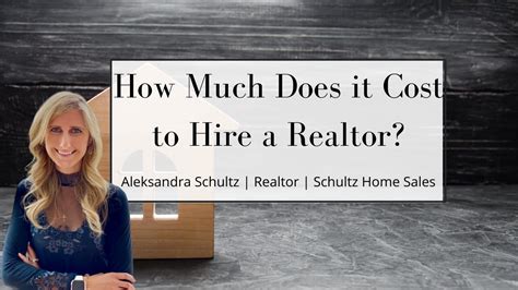 How Much Does It Cost To Hire A Realtor Realtor Fees Youtube