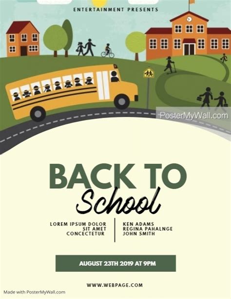 Back To School Event Flyer Template Postermywall School Event Flyer