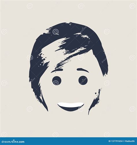 Smiling Happy Avatar Stock Vector Illustration Of Person 137791654