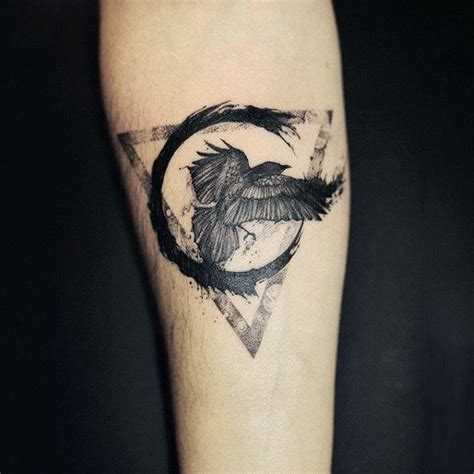 Amazing Raven Inside Symbol Tattoo For Men Tatuajes Spanish Tatuajes