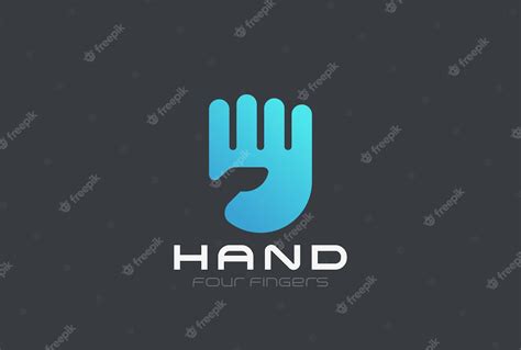 Free Vector Hand Logo Template