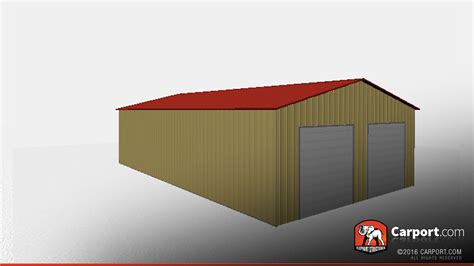 Find warehouse doors from a vast selection of other building materials. 30' x 50' Metal Warehouse with Two Garage Doors ...