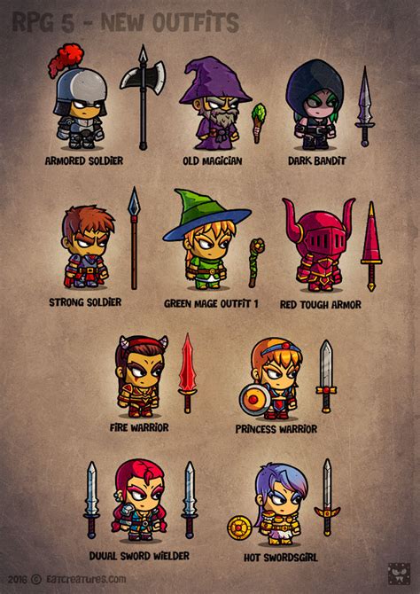 Rpg 2d Game Characters On Behance