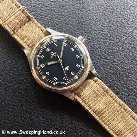 Rare 1953 British Military Issued Omega 53 Raf Watch Sweeping Hand
