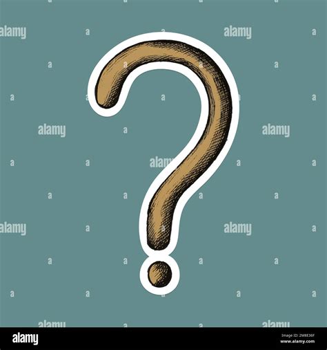 vector question mark cartoon sticker stock vector image and art alamy