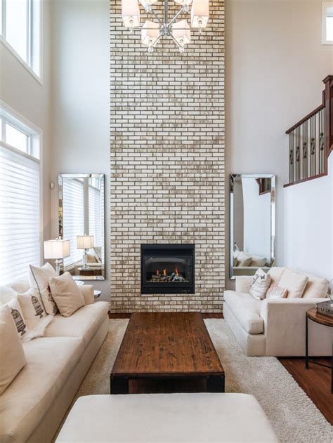 A hudson valley dream retreat in new york. Brick Fireplace | Houzz