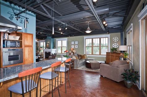 See more ideas about open ceiling, office design, office interiors. Sellwood Writer's Loft - Industrial - Kitchen - Portland ...
