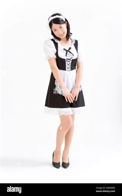 Women French Maid Fancy Dress Costume Ladies Outfit Waitress Uniform