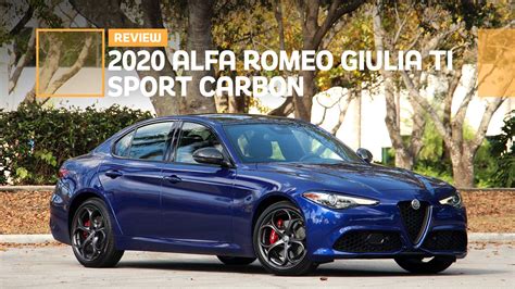 Discover all the 2020 alfa romeo giulia italian sports sedan has to offer. 2020 Alfa Romeo Giulia Ti Sport Carbon Review: Sleek And ...