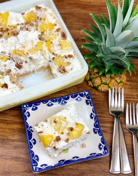 Easy No Bake Pineapple Lush Dessert Back To My Southern Roots