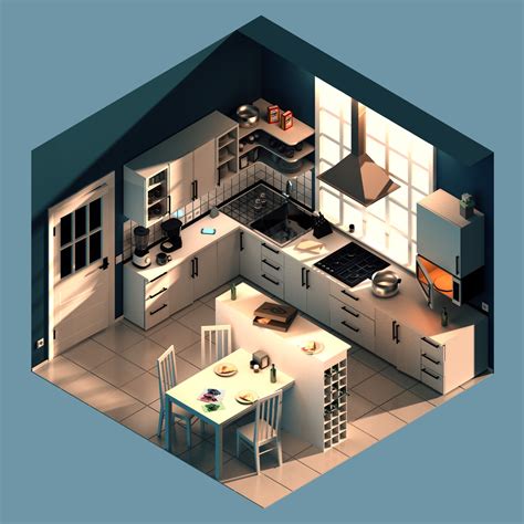Isometric Kitchen By Andrew Spencerreference Alex Broman Ift