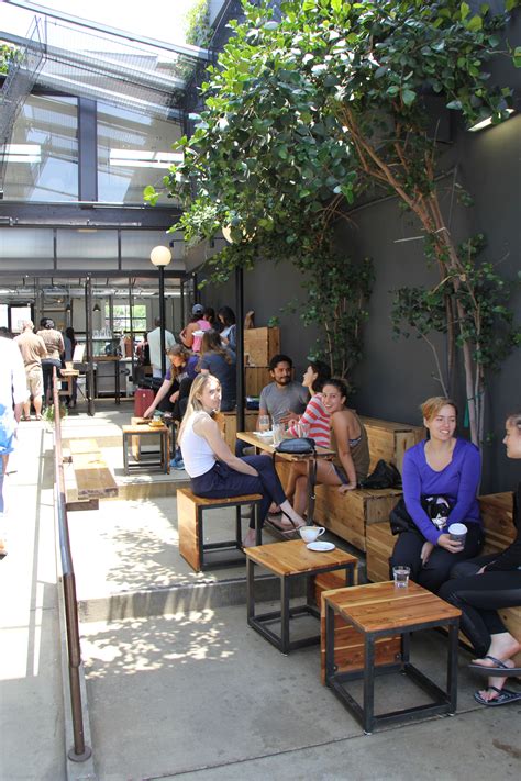 Outdoor Coffee Shop Abbot Kinney Dining With Nature Pinterest