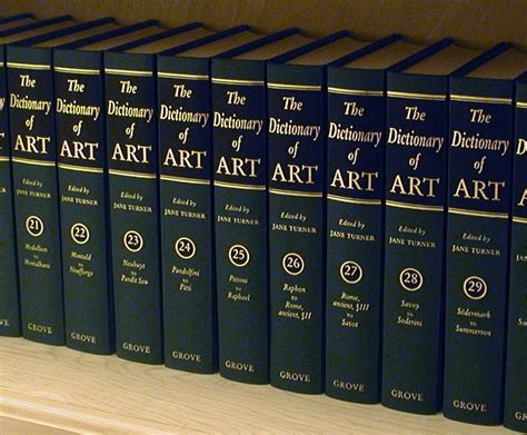 Filevolumes Of The The Dictionary Of Art Shelved