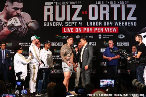 Andy Ruiz Jr 268 Vs Luis Ortiz 245 Weigh In Results Boxing News 24