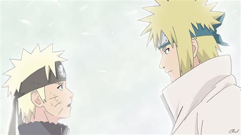 Naruto And Minato By Cl0ud24 On Deviantart Anime Naruto Naruto Minato