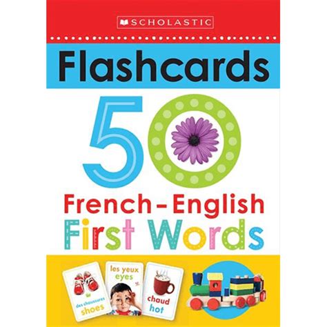 Scholastic Early Learners Flashcards French English 50 First Words